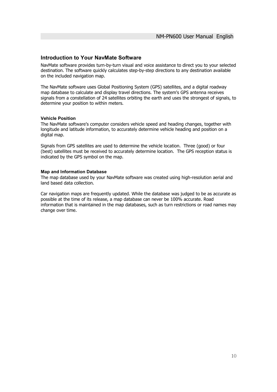 Horizon Navigation NM-PN600 User Manual | Page 10 / 38