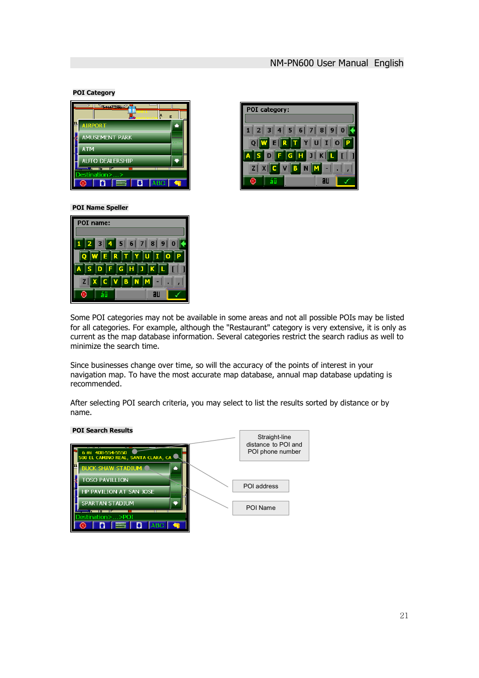 Horizon Navigation NM-PN600 User Manual | Page 21 / 38
