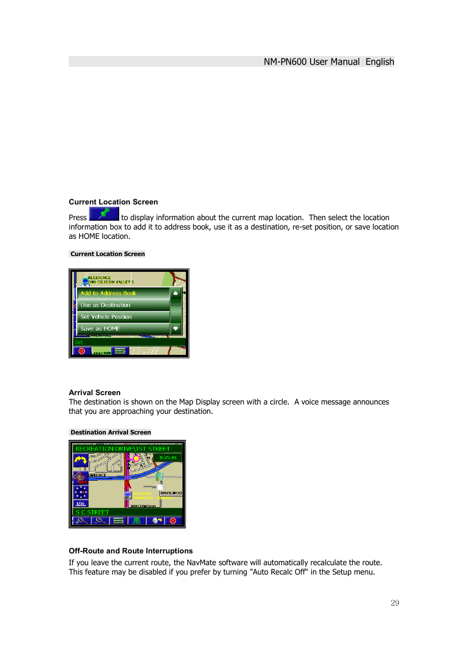 Horizon Navigation NM-PN600 User Manual | Page 29 / 38