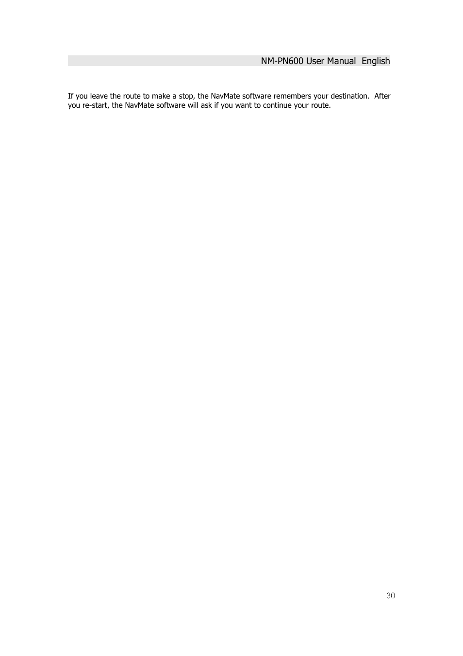 Horizon Navigation NM-PN600 User Manual | Page 30 / 38