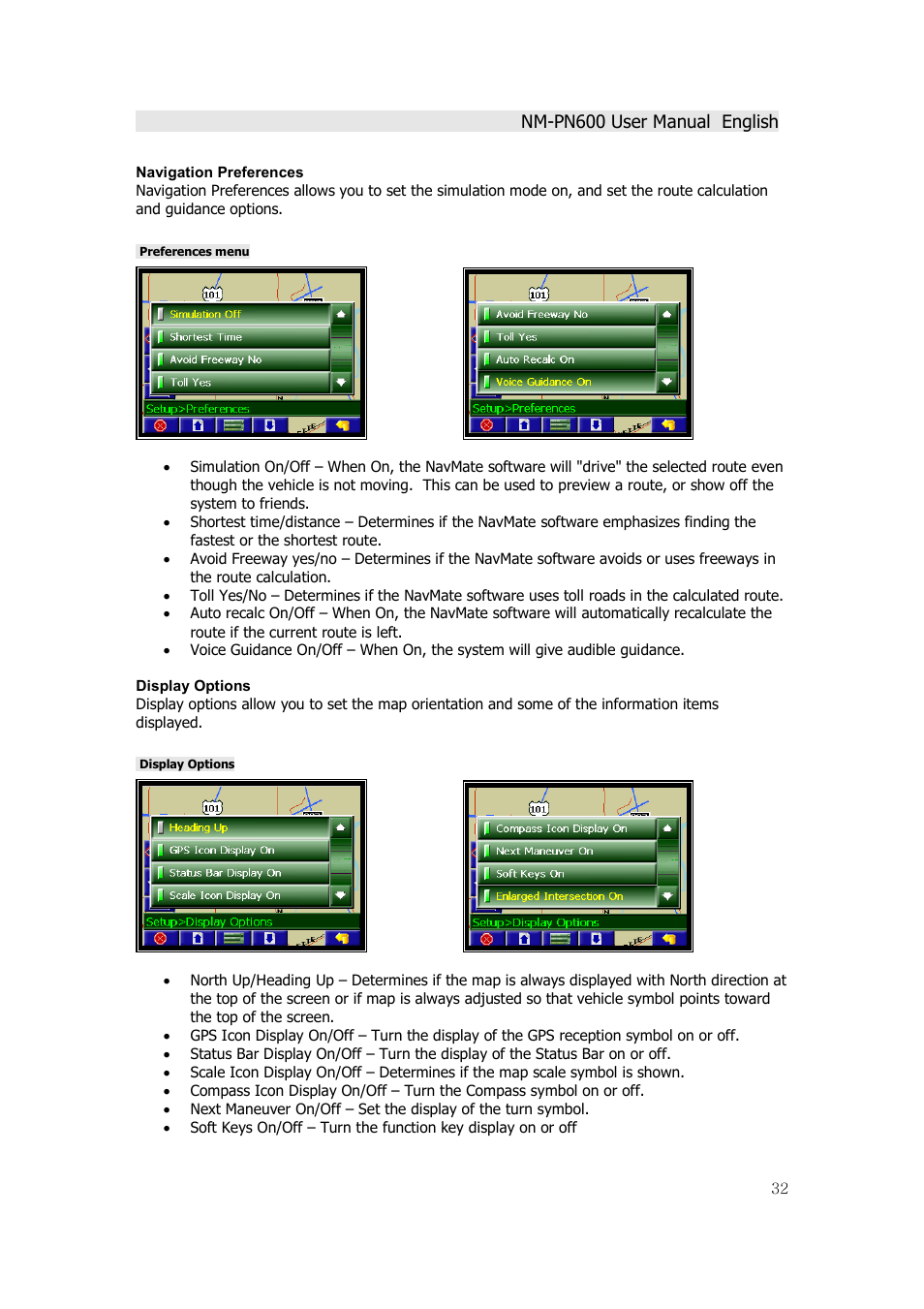 Horizon Navigation NM-PN600 User Manual | Page 32 / 38
