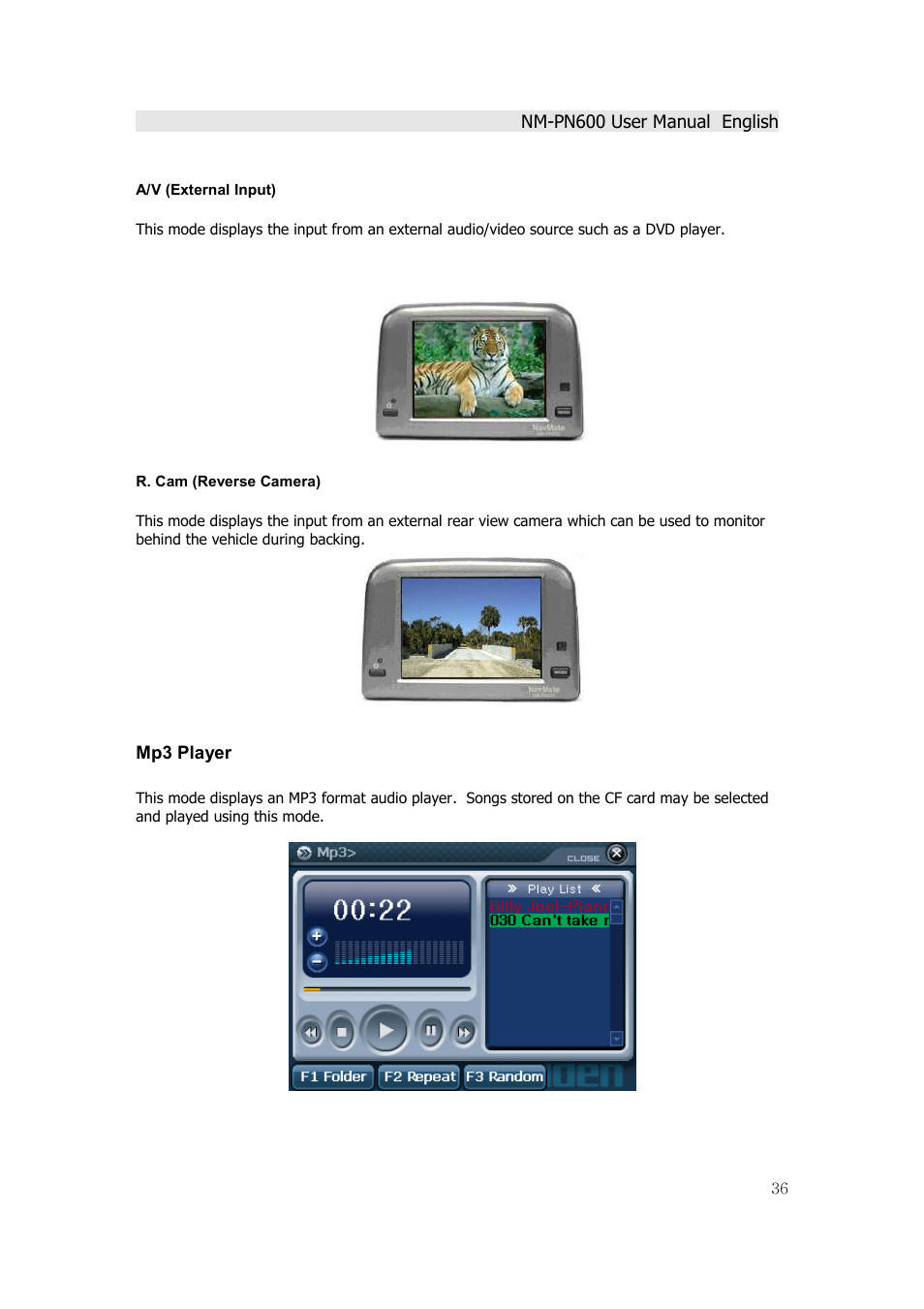 Horizon Navigation NM-PN600 User Manual | Page 36 / 38
