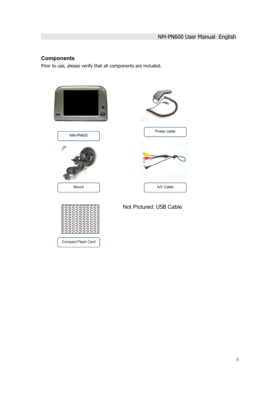 Horizon Navigation NM-PN600 User Manual | Page 6 / 38