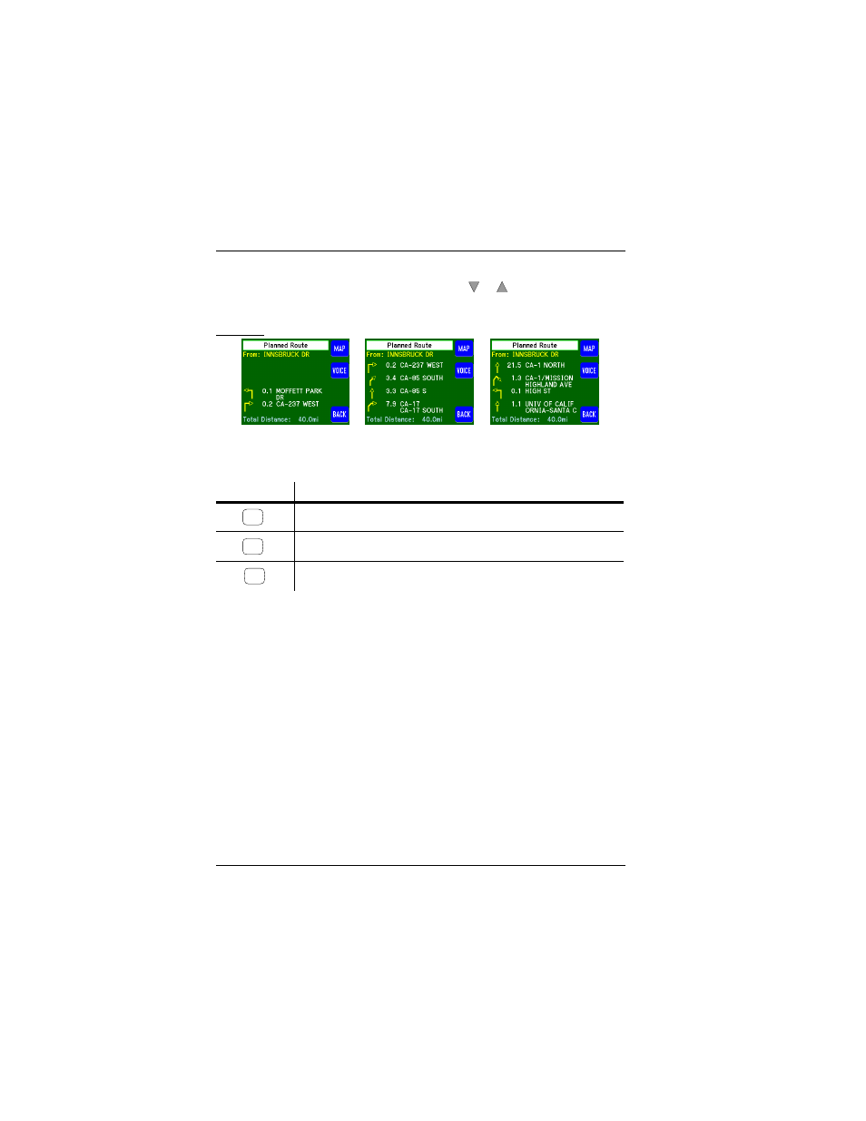 Guide display screen | Horizon Navigation NavMate Car GPS Receiver User Manual | Page 50 / 68