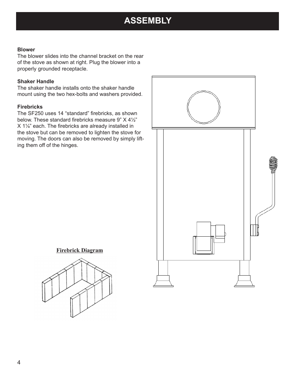 Assembly | Harman Stove Company 3-90-70738 User Manual | Page 4 / 13