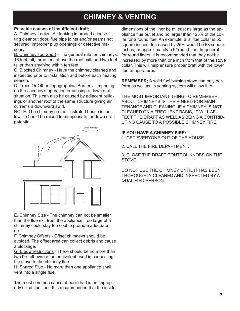Chimney & venting | Harman Stove Company 3-90-70738 User Manual | Page 7 / 13