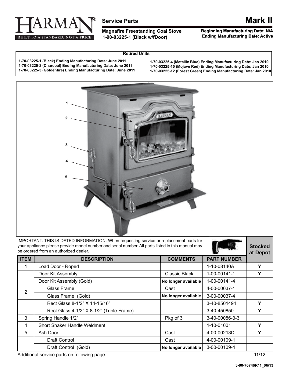 Mark ii | Harman Stove Company Magnafire Series Coal Stoves - Mark I User Manual | Page 17 / 24