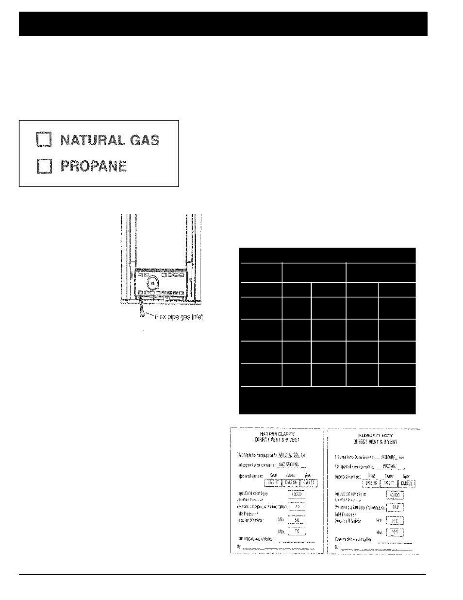 Connecting the heater to a gas supply, Making the connection, Gas pressure requirements | Harman Stove Company 929 DV User Manual | Page 9 / 24