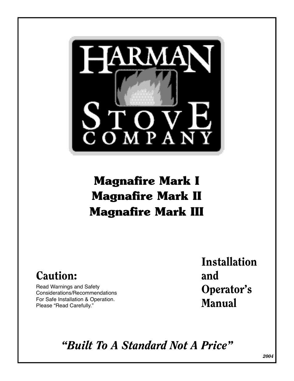 Harman Stove Company II User Manual | 15 pages