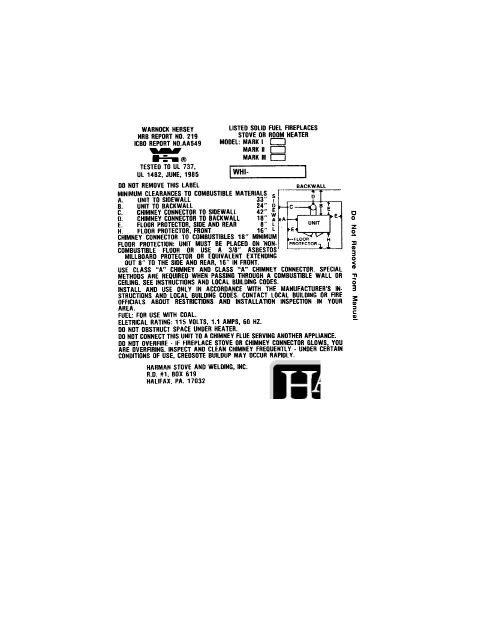 Harman Stove Company II User Manual | Page 14 / 15