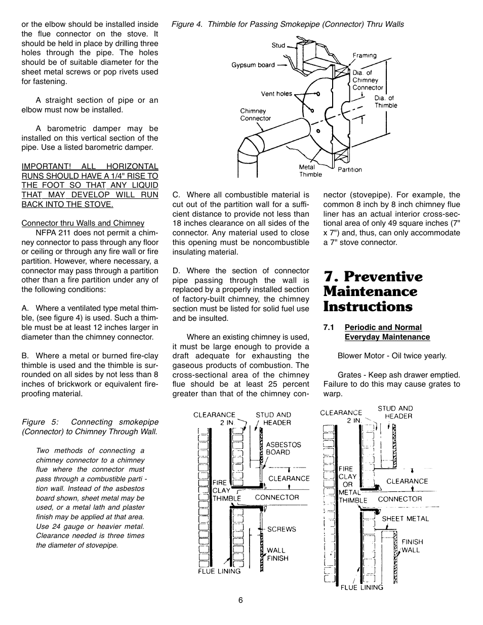 Preventive maintenance instructions | Harman Stove Company II User Manual | Page 8 / 15