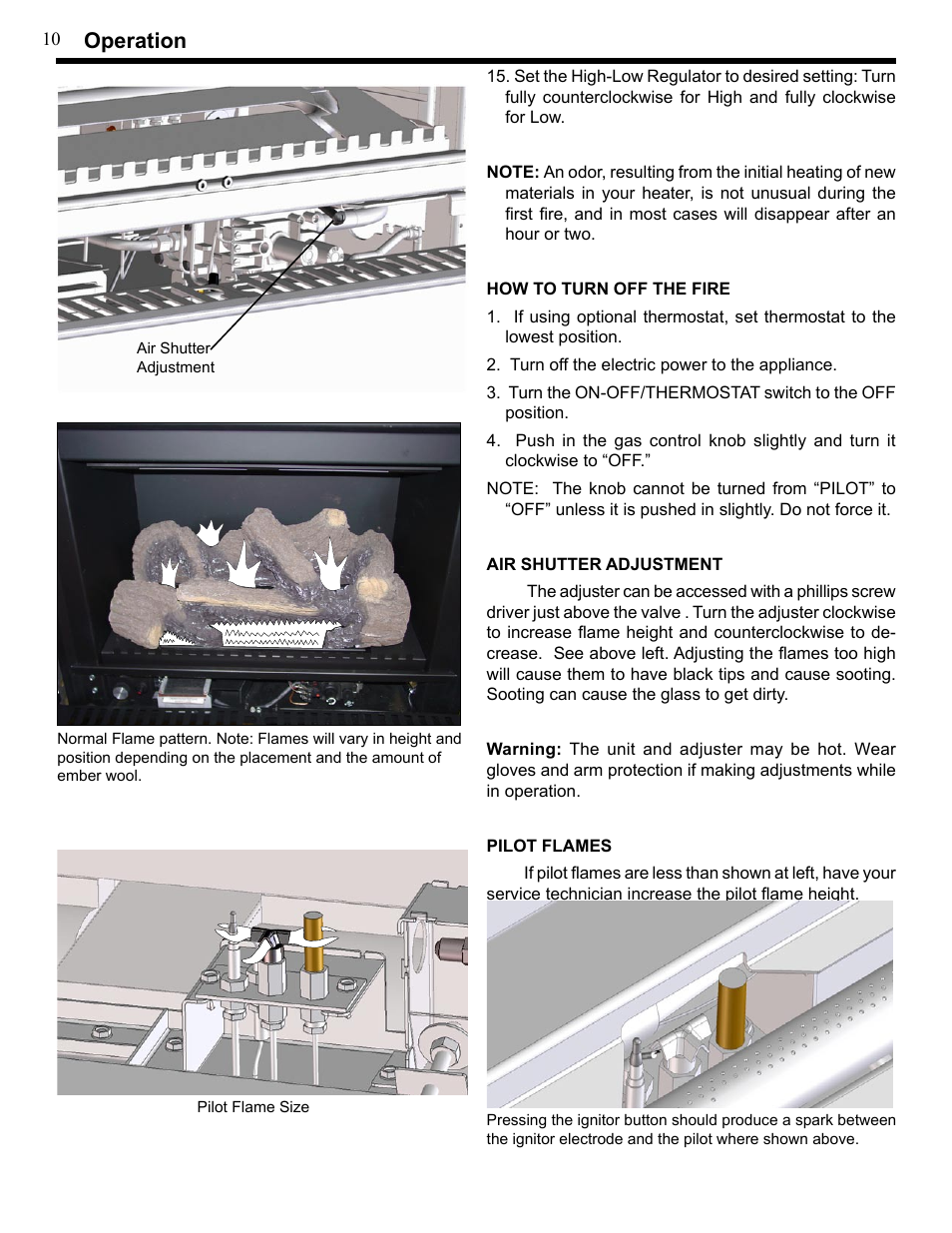 Operation | Harman Stove Company XL User Manual | Page 10 / 34