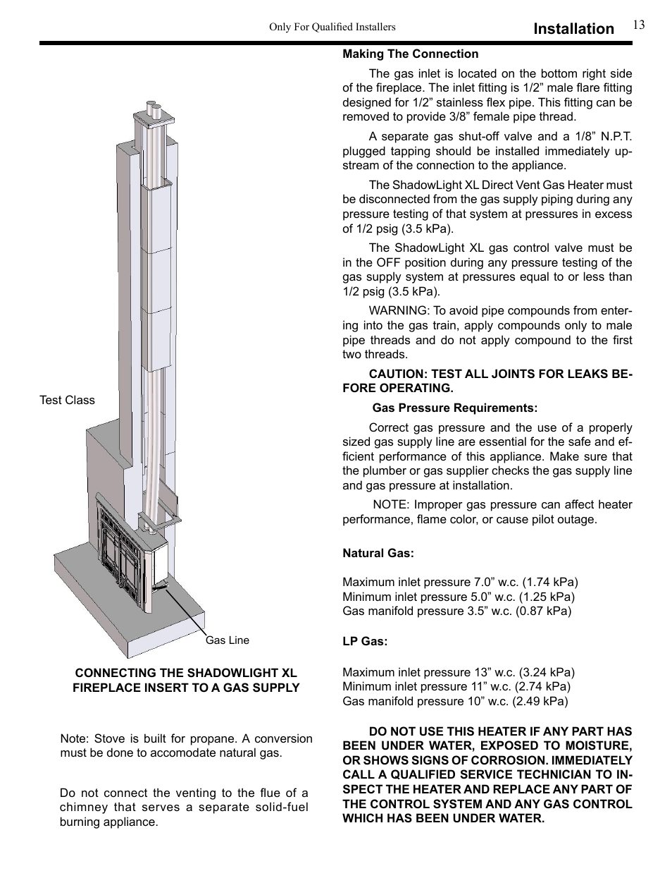 Installation | Harman Stove Company XL User Manual | Page 13 / 34