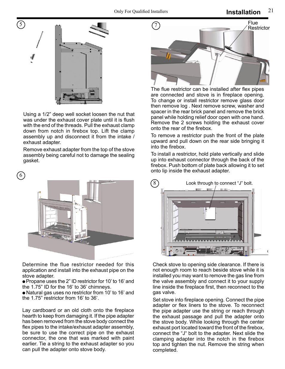 Installation | Harman Stove Company XL User Manual | Page 21 / 34