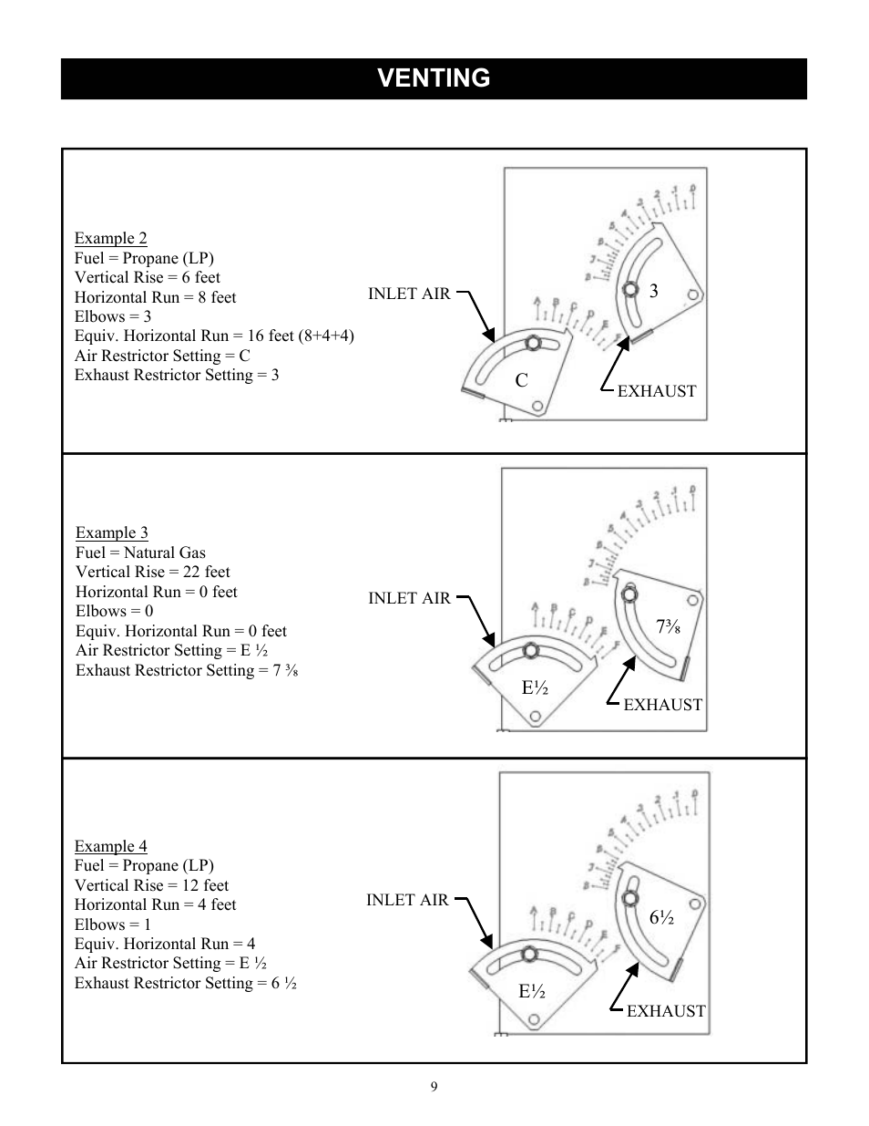 Venting | Harman Stove Company FireLuxe Direct Vent Gas Stove With Top Cooking Burner System User Manual | Page 9 / 32