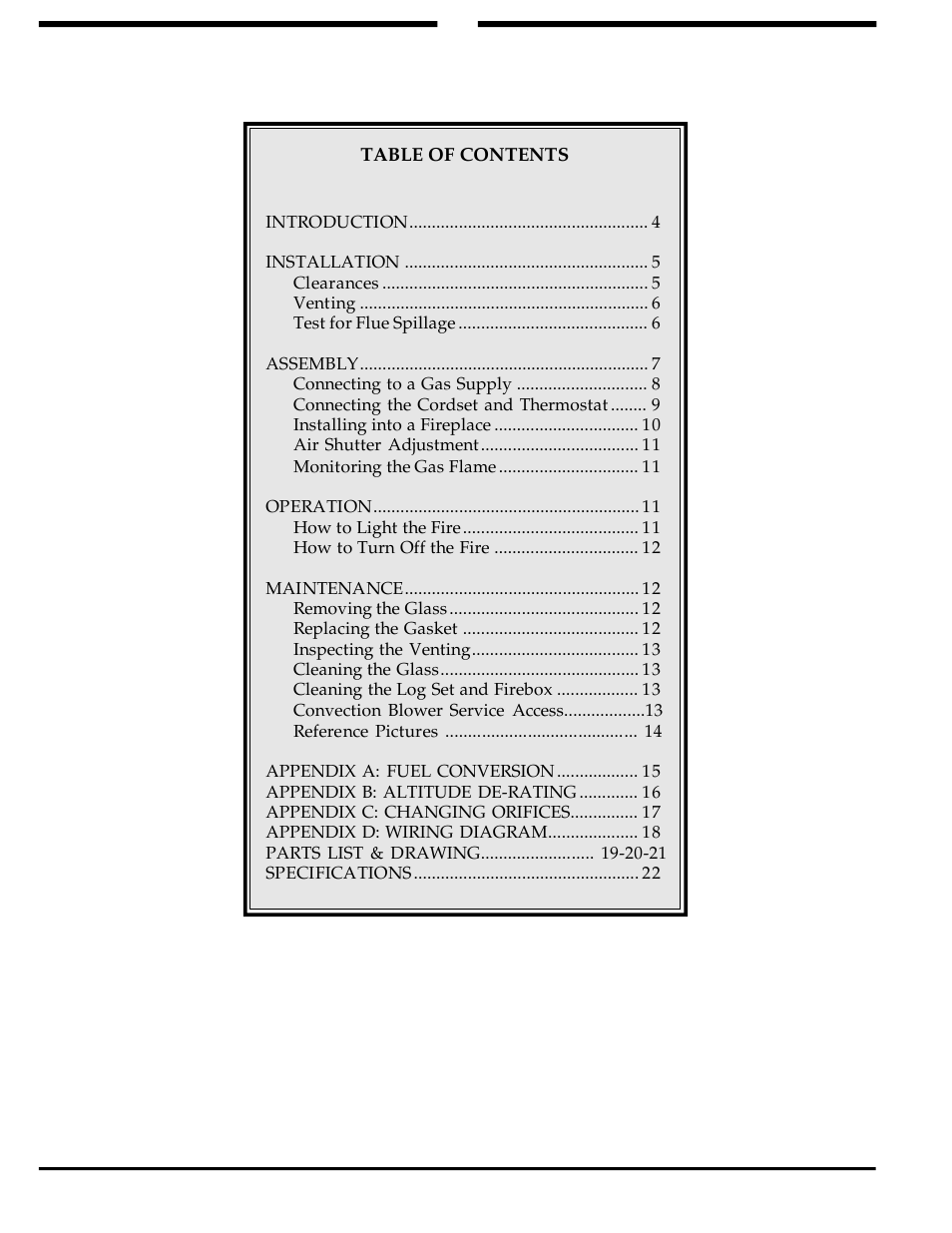 Harman Stove Company 828i User Manual | Page 3 / 23