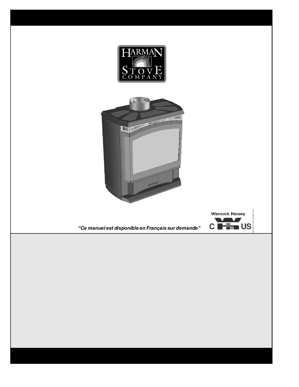 Harman Stove Company Conquest Gas Stove User Manual | 30 pages