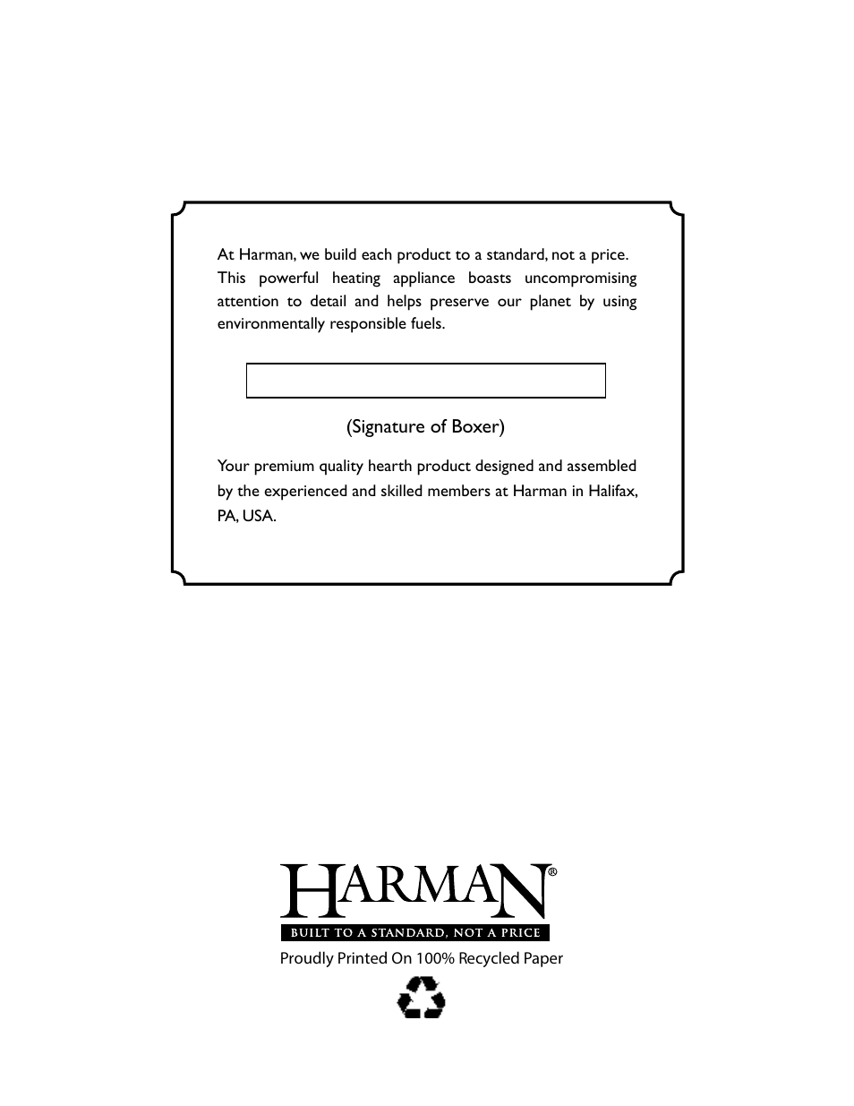 Harman Stove Company HARMAN P68 User Manual | Page 42 / 42