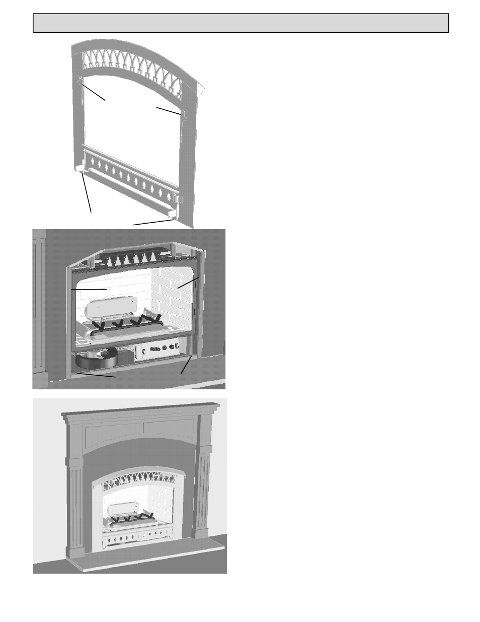 Installation, Installing the arch face, Removing the arch face | Harman Stove Company HB 38 DV User Manual | Page 15 / 46