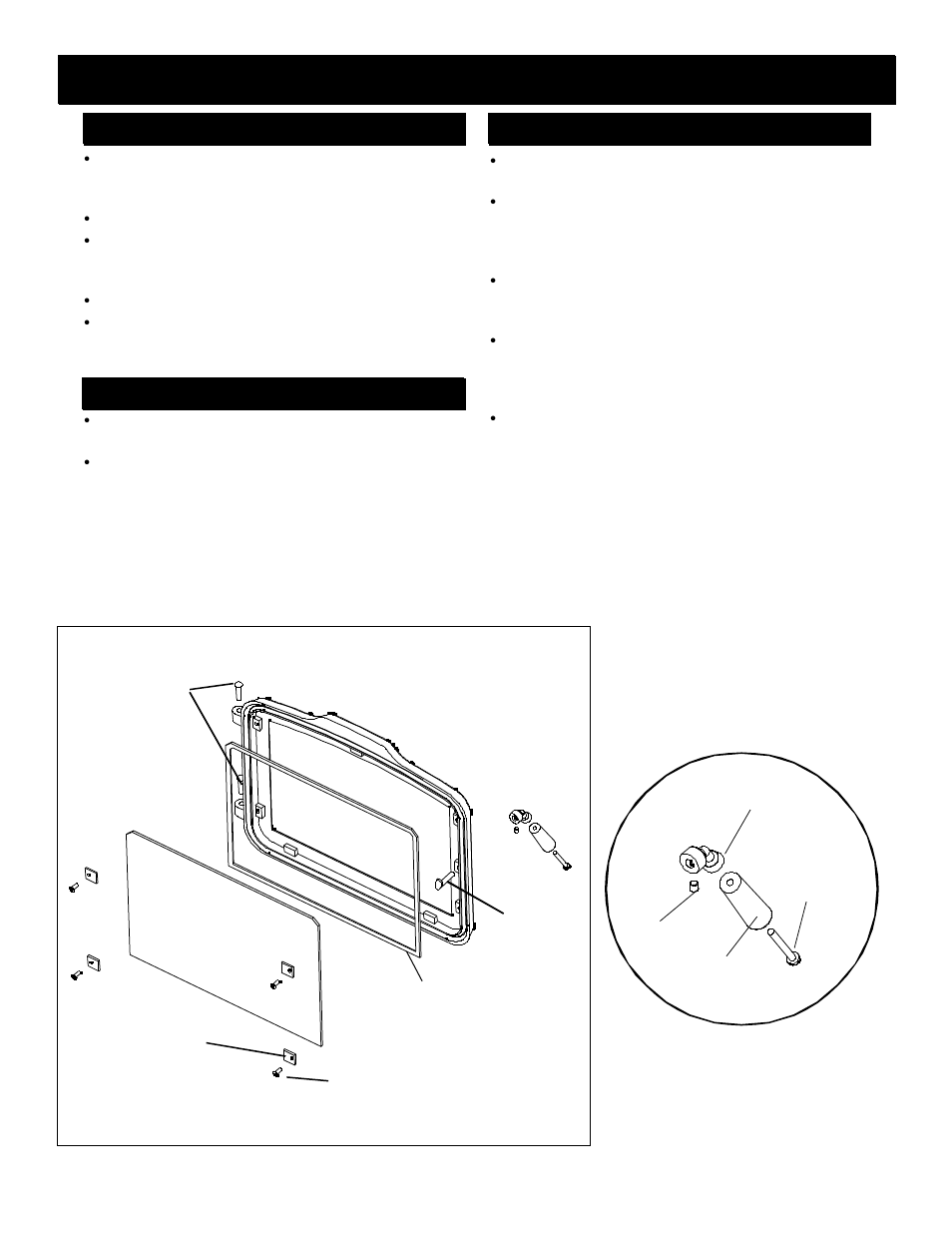 Door assembly/installation tips | Harman Stove Company HARMAN TL200 User Manual | Page 13 / 23