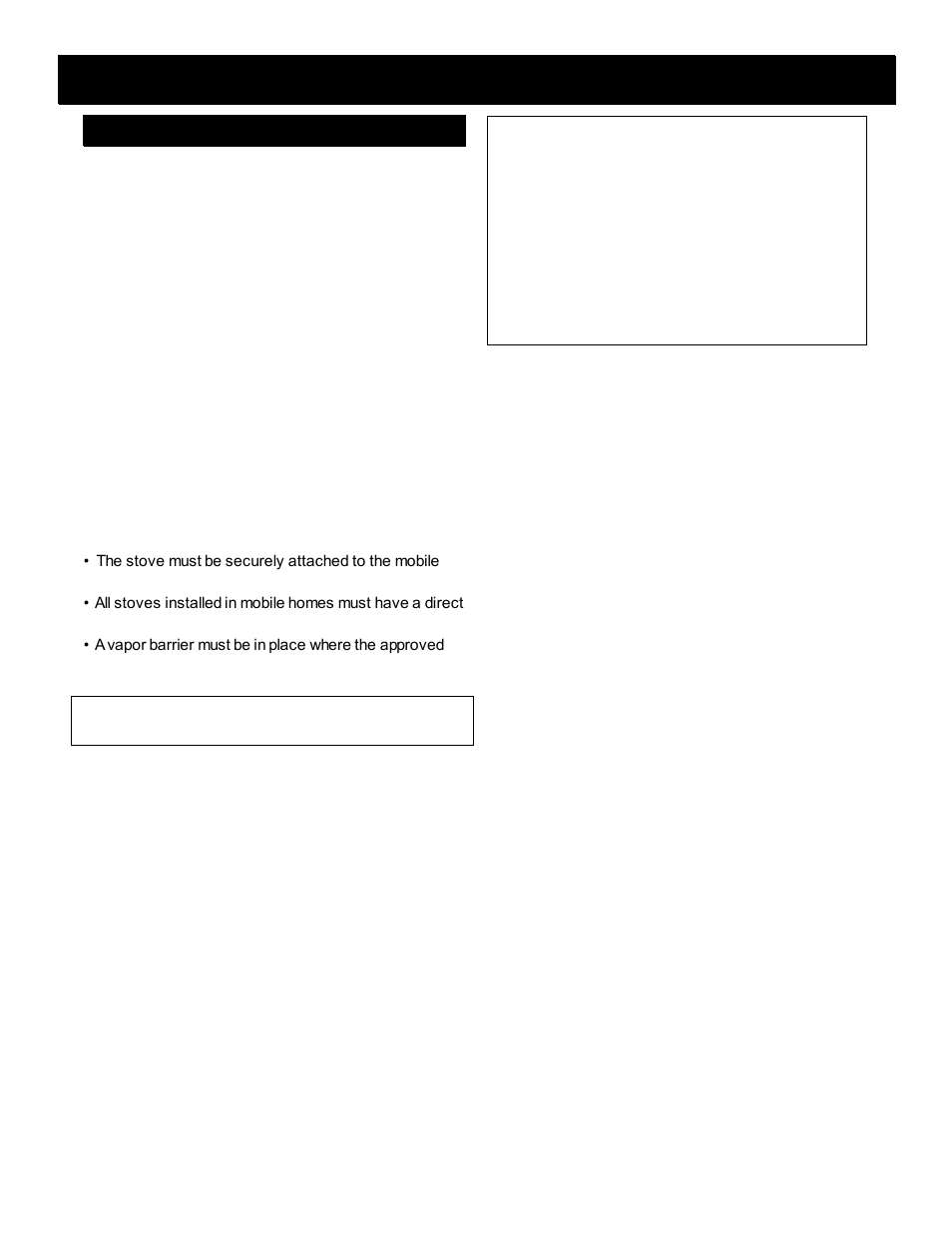 Venting - mobile homes | Harman Stove Company HARMAN TL200 User Manual | Page 20 / 23