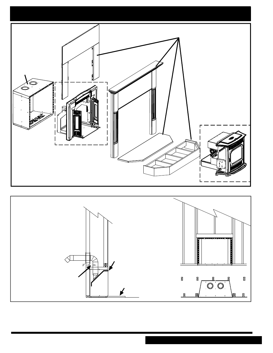 Harman accentra insert zero clearance cabinet, Accentra insert zero clearance cabinet | Harman Stove Company The Harman Accentra Pellet Insert User Manual | Page 25 / 37