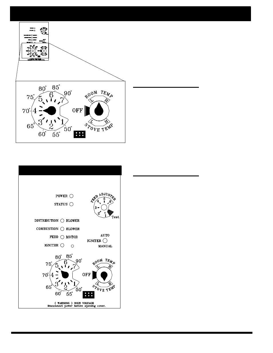 Manual ignition/operation, Manual stove temperature mode | Harman Stove Company The Harman Accentra Pellet Insert User Manual | Page 6 / 37