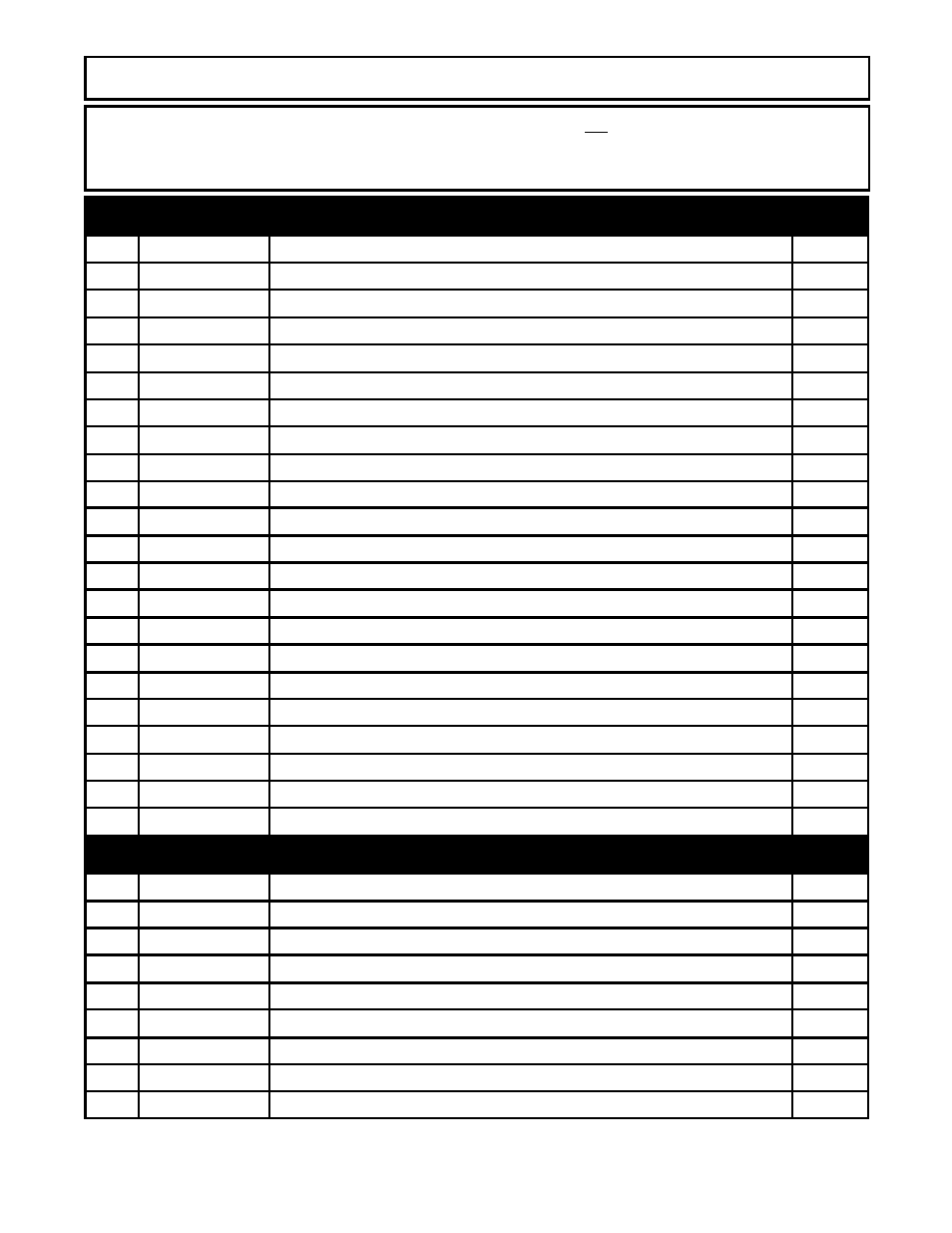 Outgo parts, Hydraulic parts, Parts list | I.C.T.C. Holdings Corporation 300S Legend User Manual | Page 33 / 39