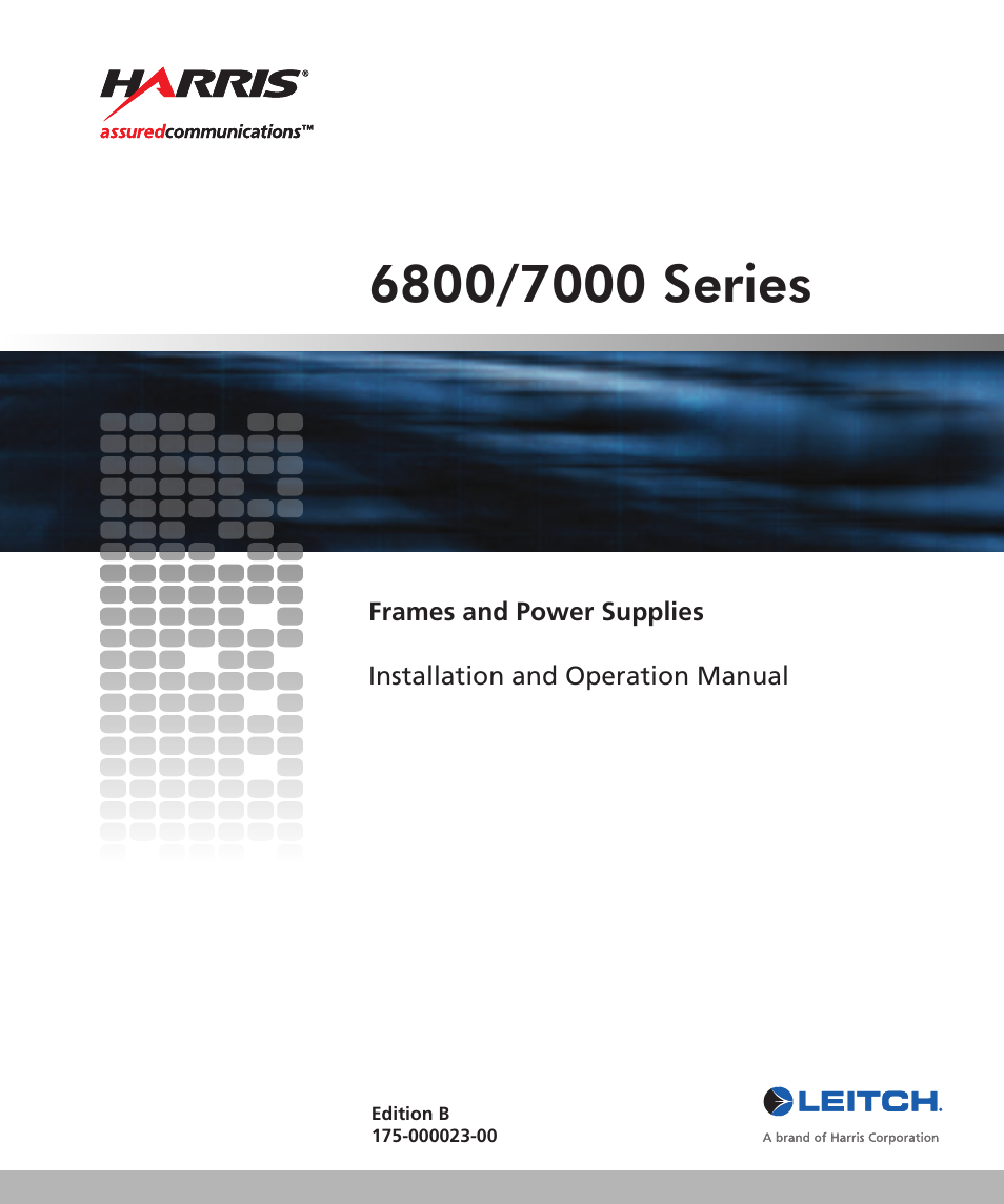 Harris Performance 7000 User Manual | 76 pages