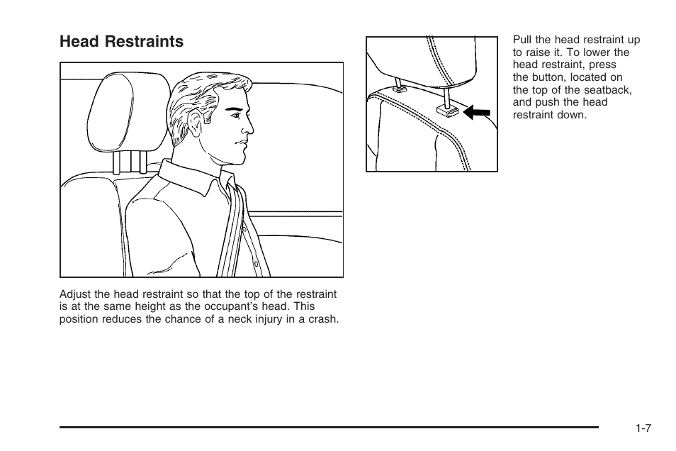 Head restraints, Head restraints -7 | Hummer 2006 H3 User Manual | Page 13 / 420