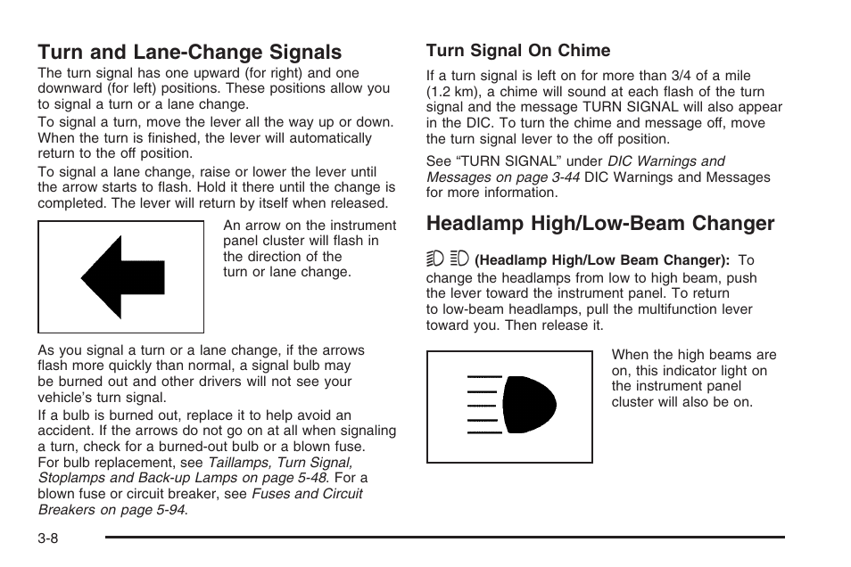 Turn and lane-change signals, Headlamp high/low-beam changer | Hummer 2006 H3 User Manual | Page 132 / 420
