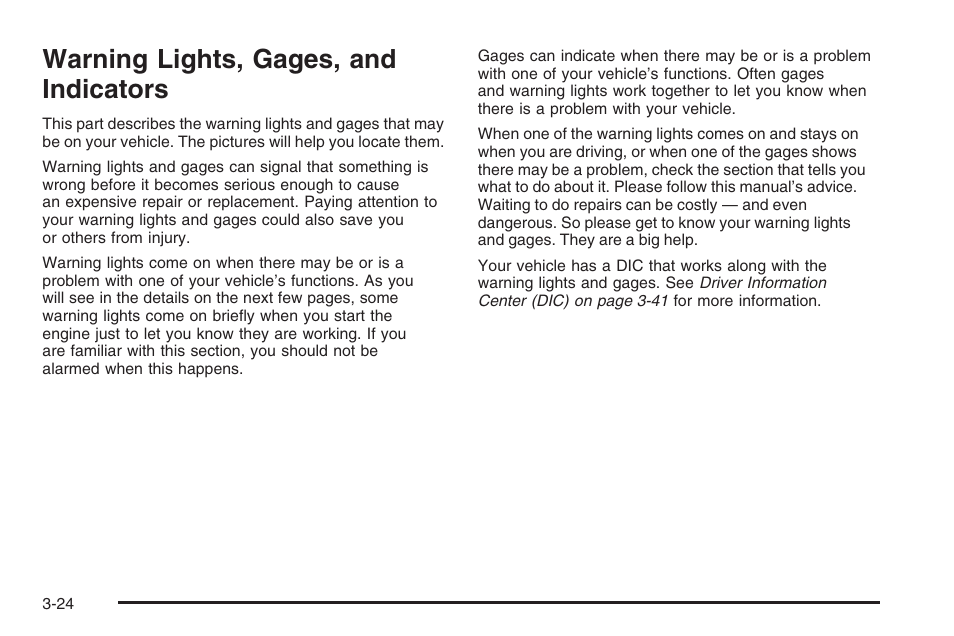 Warning lights, gages, and indicators, Warning lights, gages, and indicators -24 | Hummer 2006 H3 User Manual | Page 148 / 420