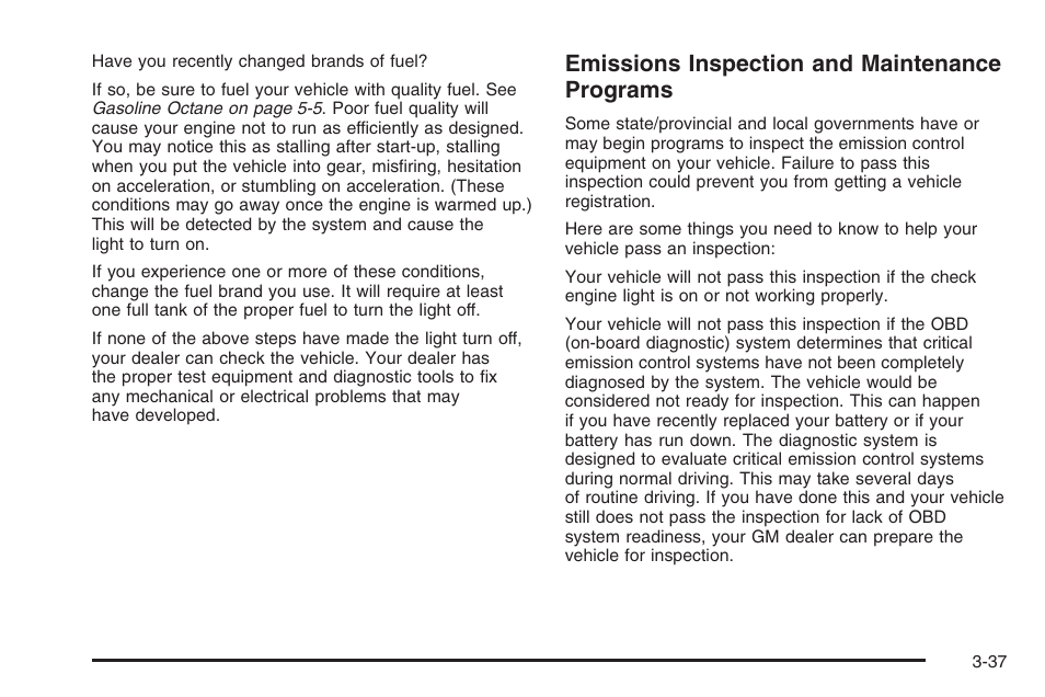 Emissions inspection and maintenance programs | Hummer 2006 H3 User Manual | Page 161 / 420
