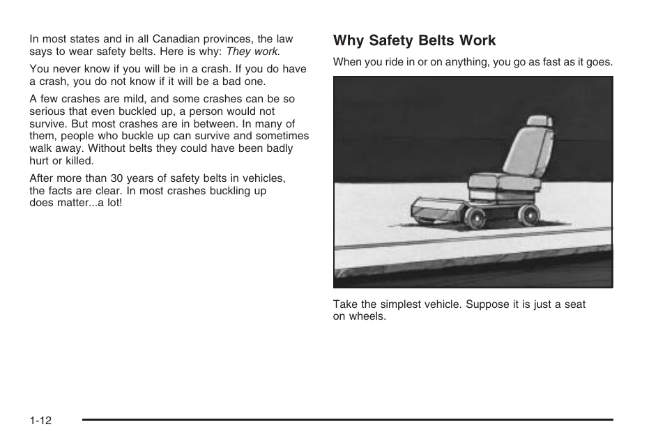 Why safety belts work | Hummer 2006 H3 User Manual | Page 18 / 420