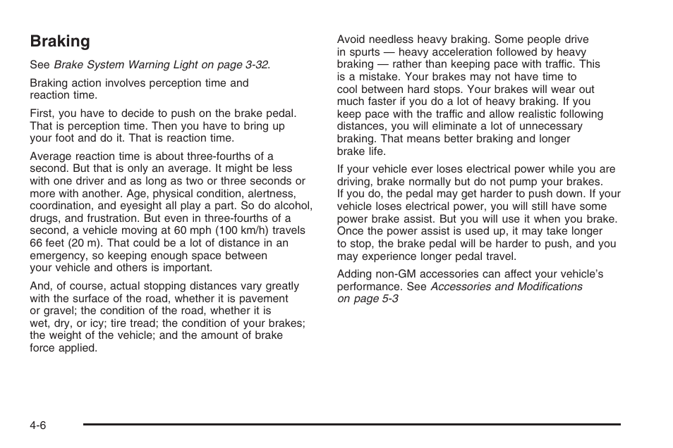 Braking, Braking -6 | Hummer 2006 H3 User Manual | Page 208 / 420