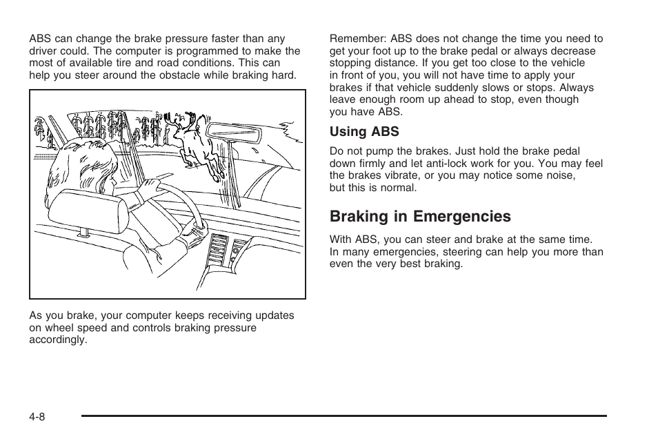 Braking in emergencies, Braking in emergencies -8 | Hummer 2006 H3 User Manual | Page 210 / 420