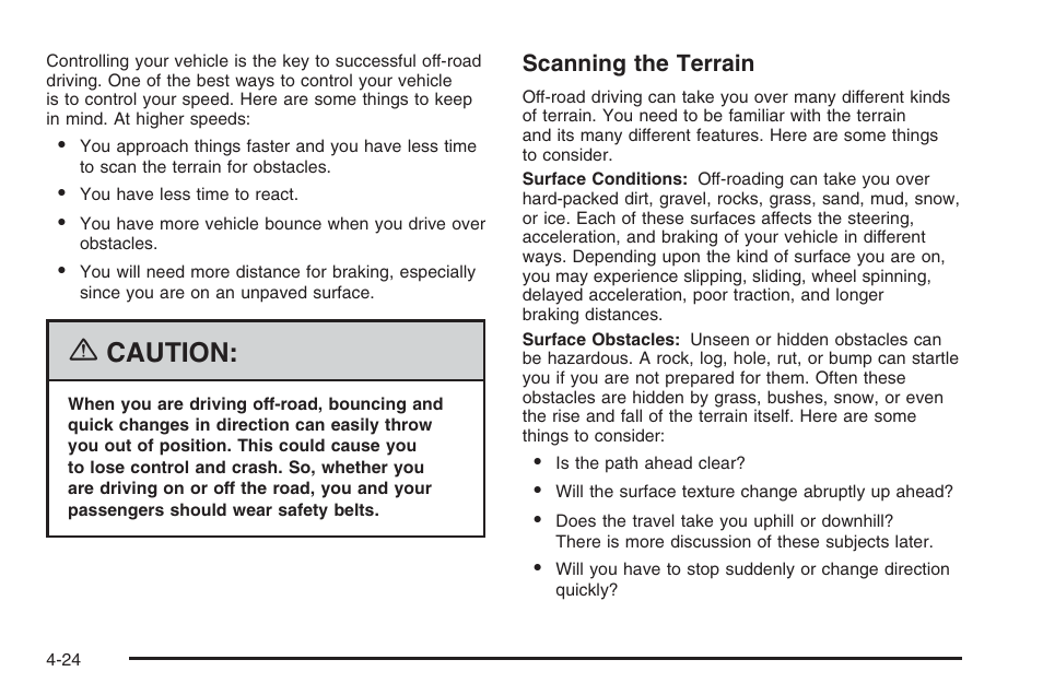 Caution | Hummer 2006 H3 User Manual | Page 226 / 420