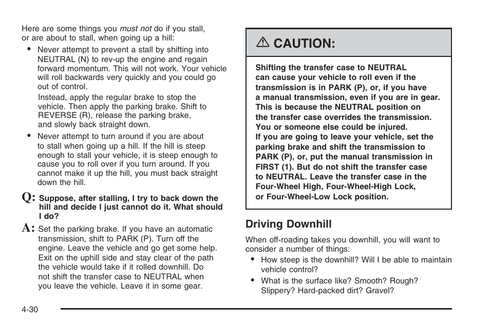 Caution | Hummer 2006 H3 User Manual | Page 232 / 420