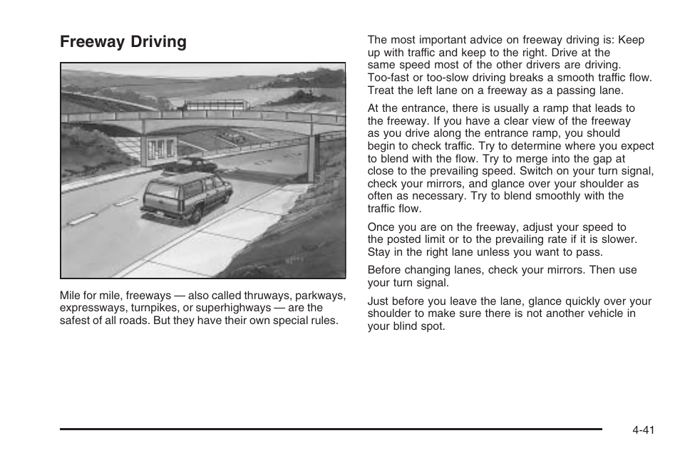 Freeway driving, Freeway driving -41 | Hummer 2006 H3 User Manual | Page 243 / 420