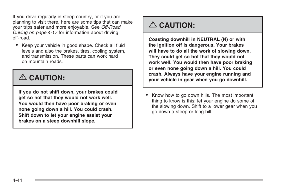 Caution | Hummer 2006 H3 User Manual | Page 246 / 420