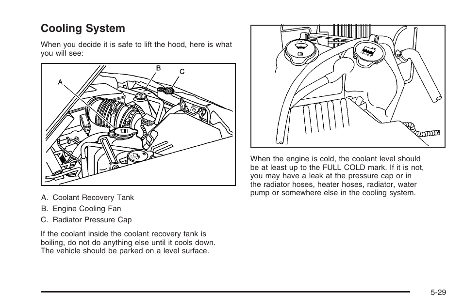 Cooling system, Cooling system -29 | Hummer 2006 H3 User Manual | Page 301 / 420