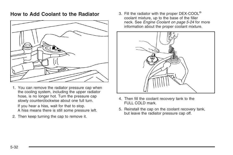 How to add coolant to the radiator | Hummer 2006 H3 User Manual | Page 304 / 420