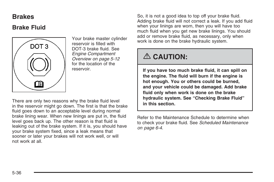 Brakes, Brakes -36, Caution | Hummer 2006 H3 User Manual | Page 308 / 420
