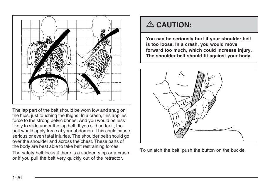 Caution | Hummer 2006 H3 User Manual | Page 32 / 420