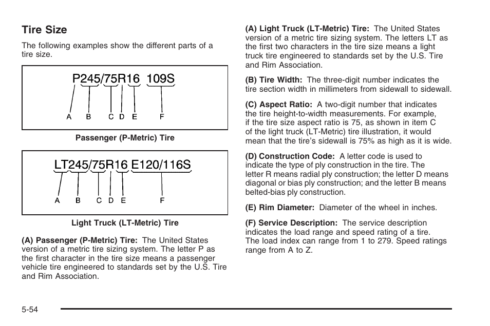 Tire size | Hummer 2006 H3 User Manual | Page 326 / 420