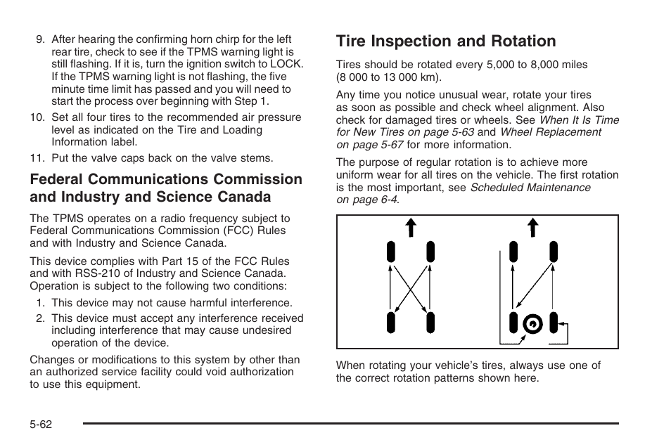 Tire inspection and rotation, Tire inspection and rotation -62 | Hummer 2006 H3 User Manual | Page 334 / 420