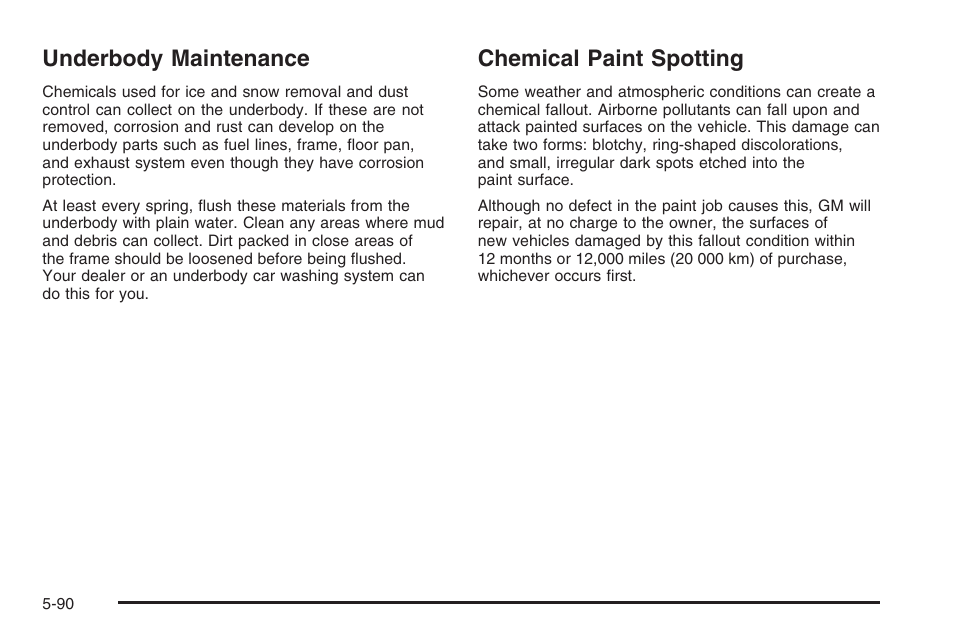 Underbody maintenance, Chemical paint spotting | Hummer 2006 H3 User Manual | Page 362 / 420