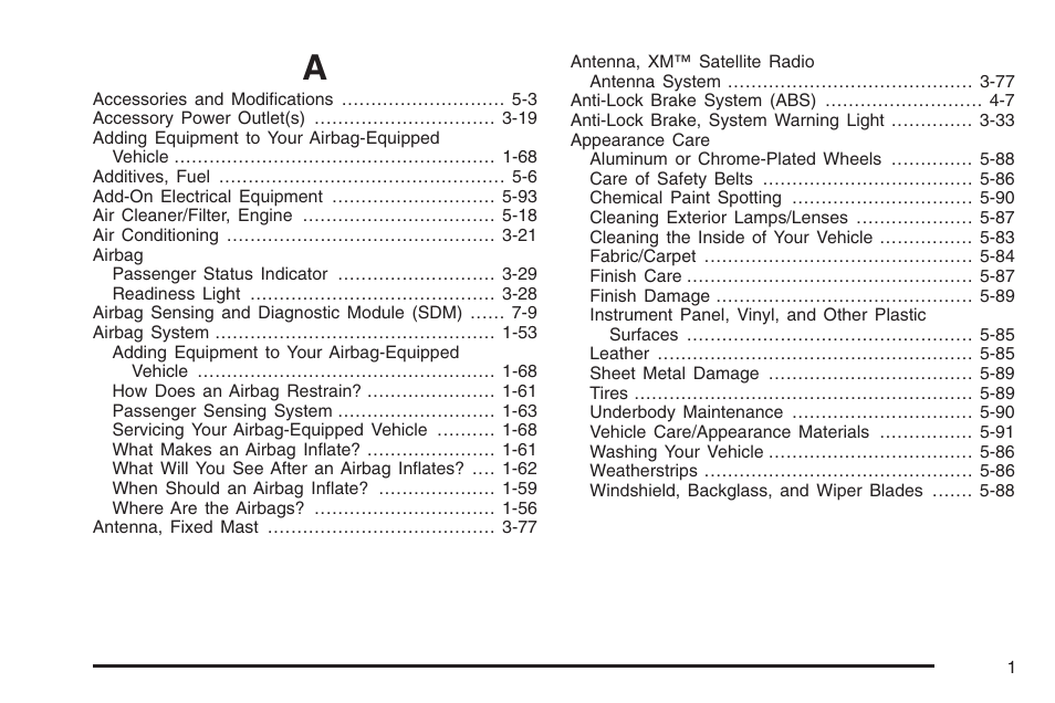 Index | Hummer 2006 H3 User Manual | Page 407 / 420