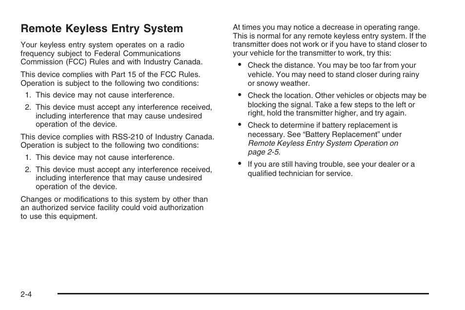 Remote keyless entry system, Remote keyless entry system -4 | Hummer 2006 H3 User Manual | Page 80 / 420