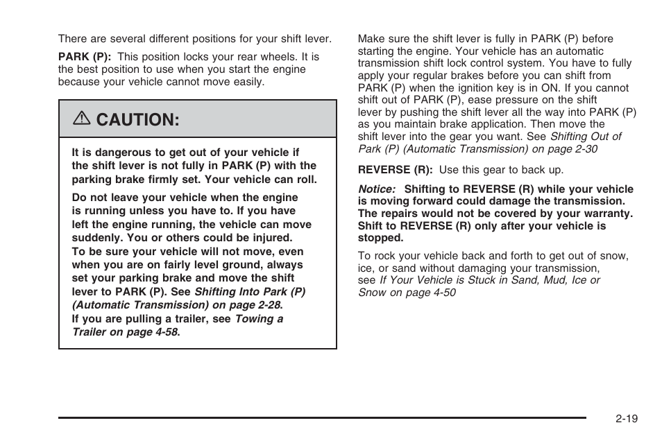 Caution | Hummer 2006 H3 User Manual | Page 95 / 420